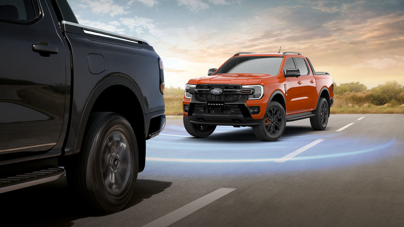 Hệ thống hỗ trợ duy trì làn đường trên Ford Ranger 2026