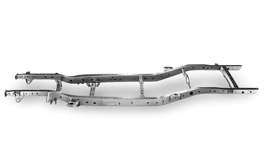 Hệ thống khung gầm bằng thép chịu lực siêu cứng trên Ford Ranger 2023