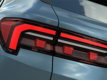 Thiết kế đuôi xe Ford Territory thể hiện sự bề thế vững chãi